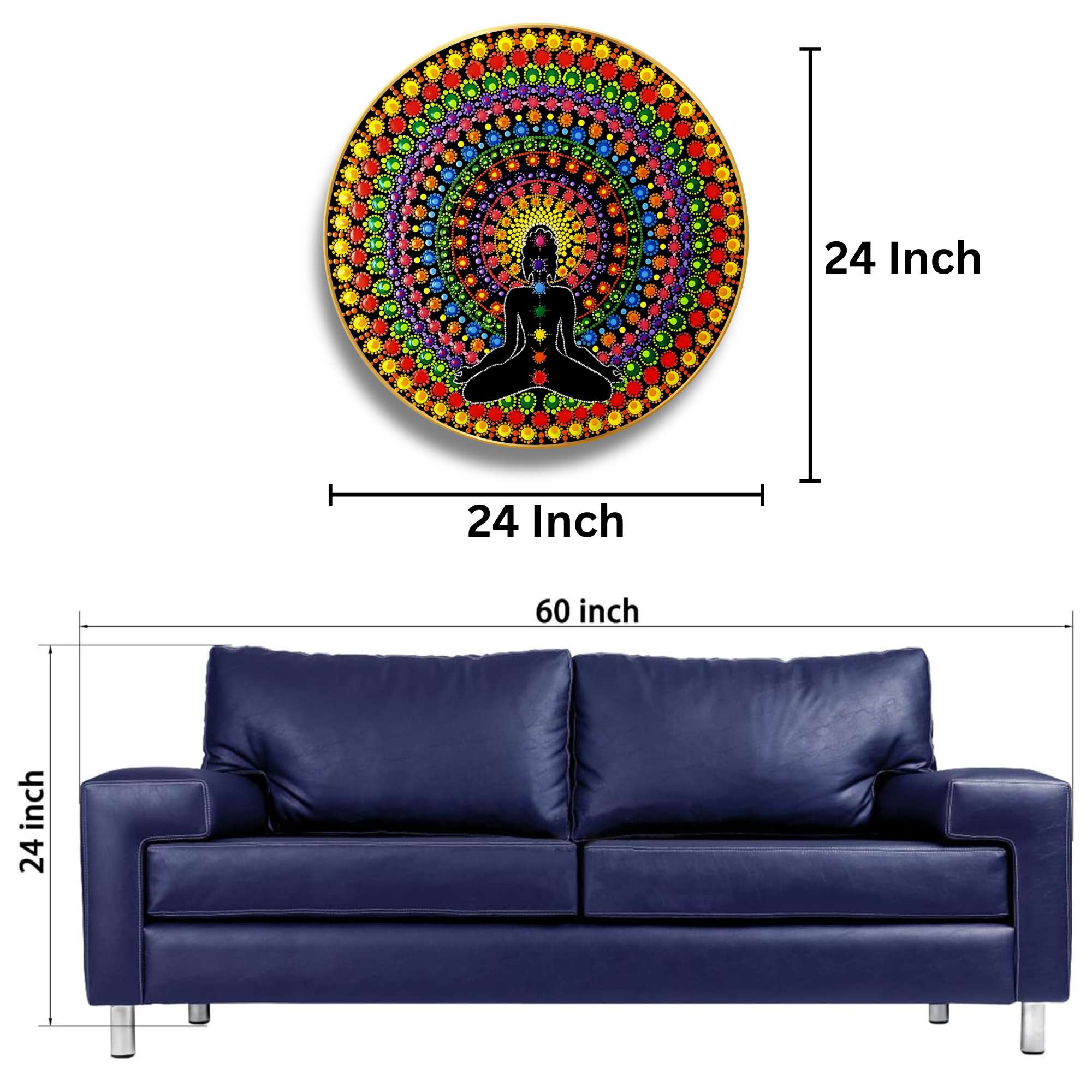 Round Wall Painting - Image 3