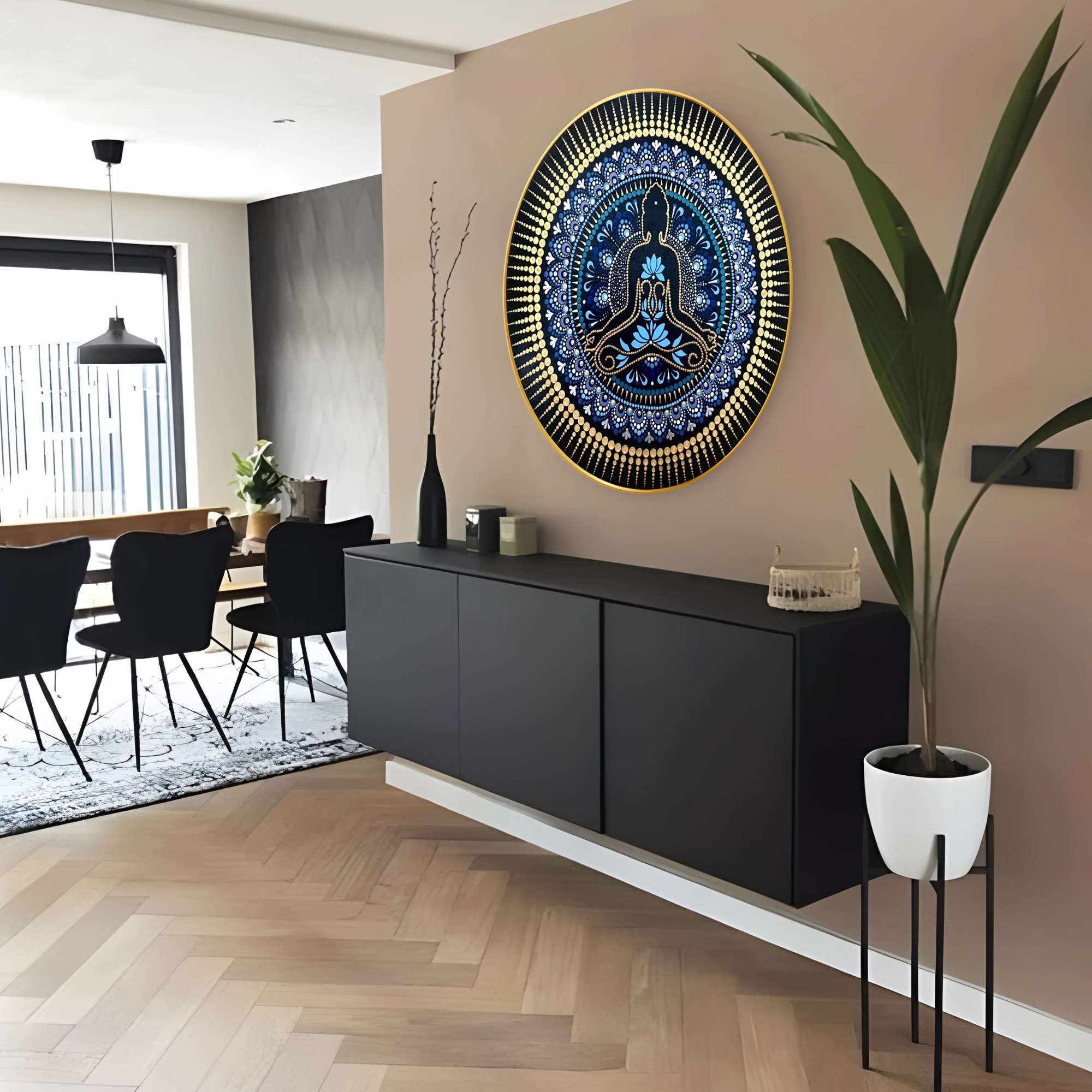 Round Wall Painting - Image 6